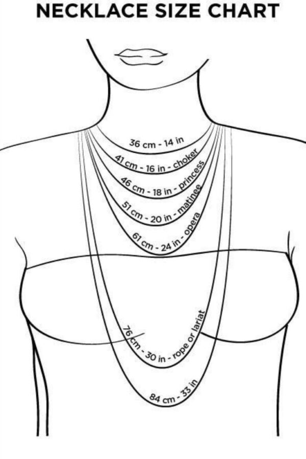 Necklace size chart