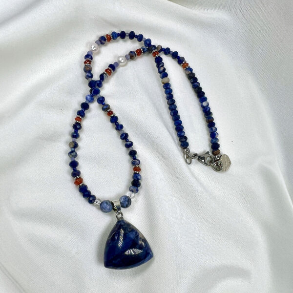 Sodalite Triangle Pendant