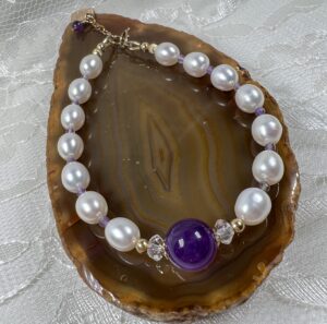 Amethyst and Pearls go together