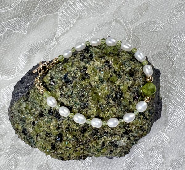 FullSizeRender Peridot and Pearls Bracelet for Youth