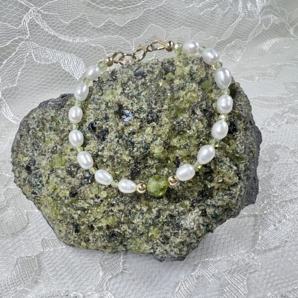 FullSizeRender Peridot and Pearls Bracelet for Youth