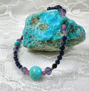 Sapphire and turquoise bracelet