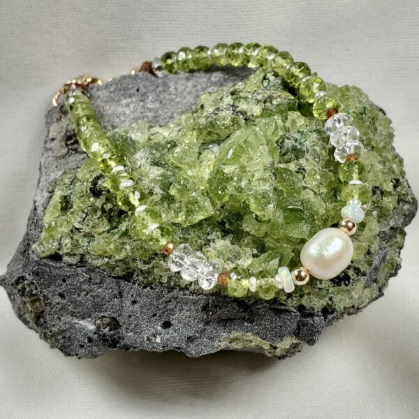 20250713_101145 Pearl and Peridot Bracelet