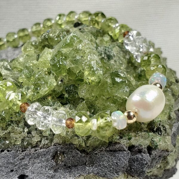 20250713_101152 Pearl and Peridot Bracelet