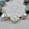 Aquamarine Pebbles Feeling Rosie Necklace and Earring Set