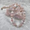 10mm Common Pink Opal and Pearl Necklace