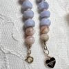 Blue Lace Agate Pearl Focal Choker Necklace