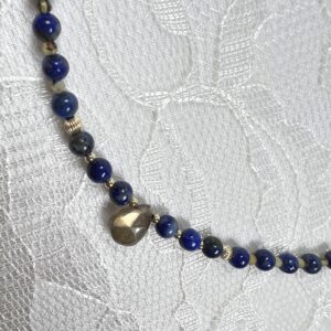 Labradorite Drop with Sodalite Necklace