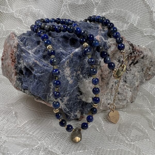 IMG_6265 Golden Labradorite Drop Sodalite Necklace