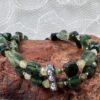 Double Strand Emerald and Green Garnet Bracelet