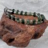 Double Strand Emerald and Green Garnet Bracelet