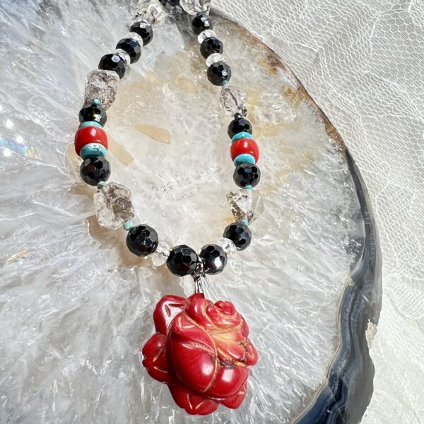 IMG_6322 Rosy Coral and Herkimer Diamonds Forever