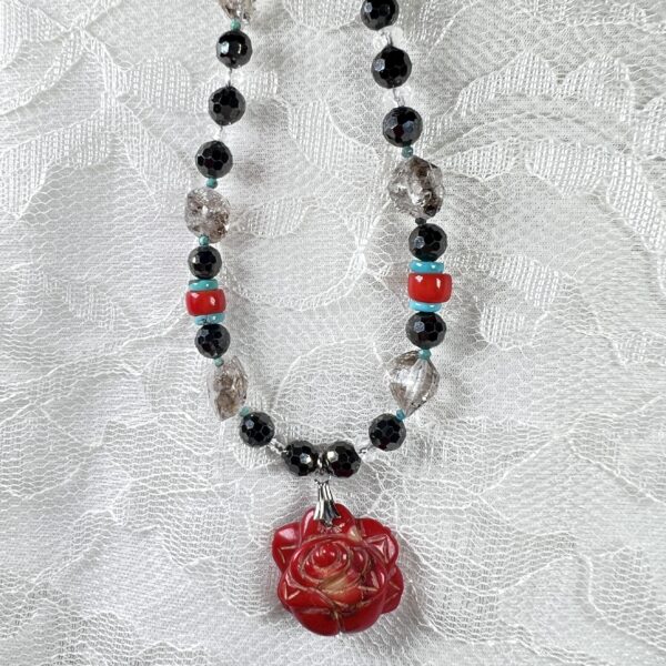 IMG_6323 Rosy Coral and Herkimer Diamonds Forever