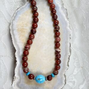 Noreena Jasper and Robins Egg Turquoise Necklace