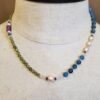 Apatite for Peridot and Ruby Necklace
