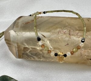 Jade and Citrine Necklace