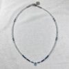 Aquamarine Blue Drop Dainty Necklace