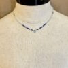 Aquamarine Blue Drop Dainty Necklace