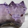 Modern Puffed Amethyst Heart Nugget Necklace