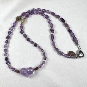 Amethyst Heart Necklace