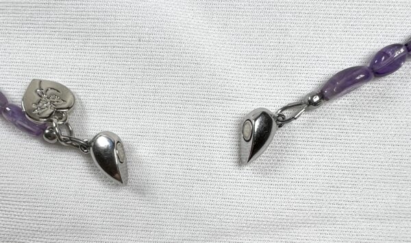 IMG_6917 Modern Puffed Amethyst Heart Nugget Necklace