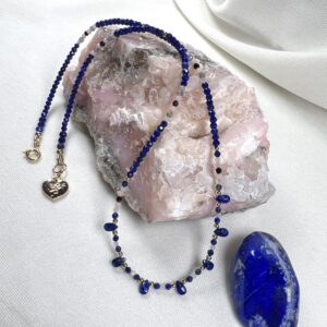 faceted lapis drops
