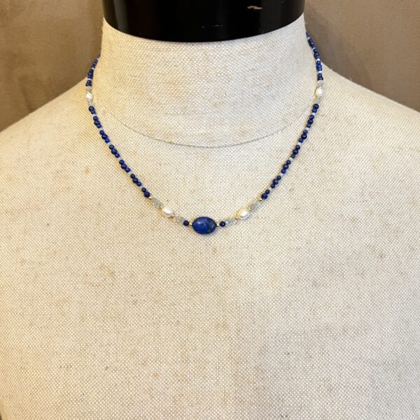 IMG_6836 A Little Bit of Lapis Necklace