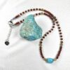 Hessonite Garnet Loves Turquoise Necklace