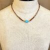 Hessonite Garnet Loves Turquoise Necklace