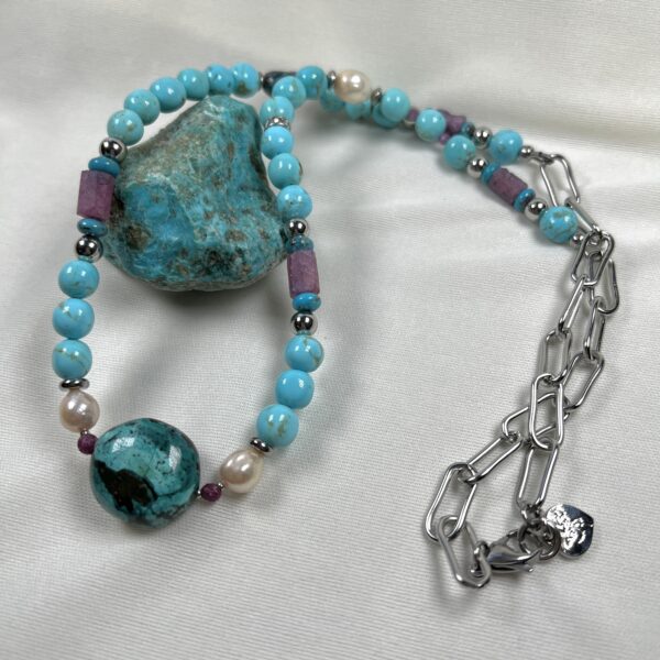 Turquoise My Rubies Statement Necklace