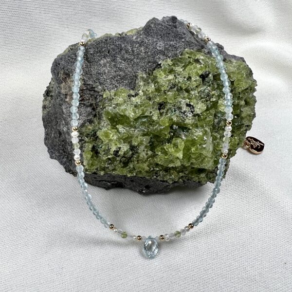 Up In The Sky Blue Topaz Necklace Blue Topaz Briolette