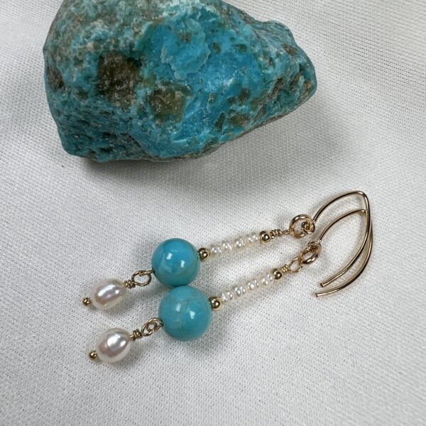 Hooked on Turquoise Earrings